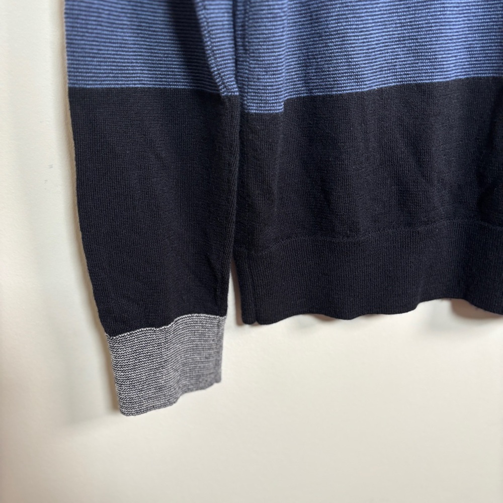 Club Monaco Gray and Blue Crewneck Sweater - Picture 5 of 8